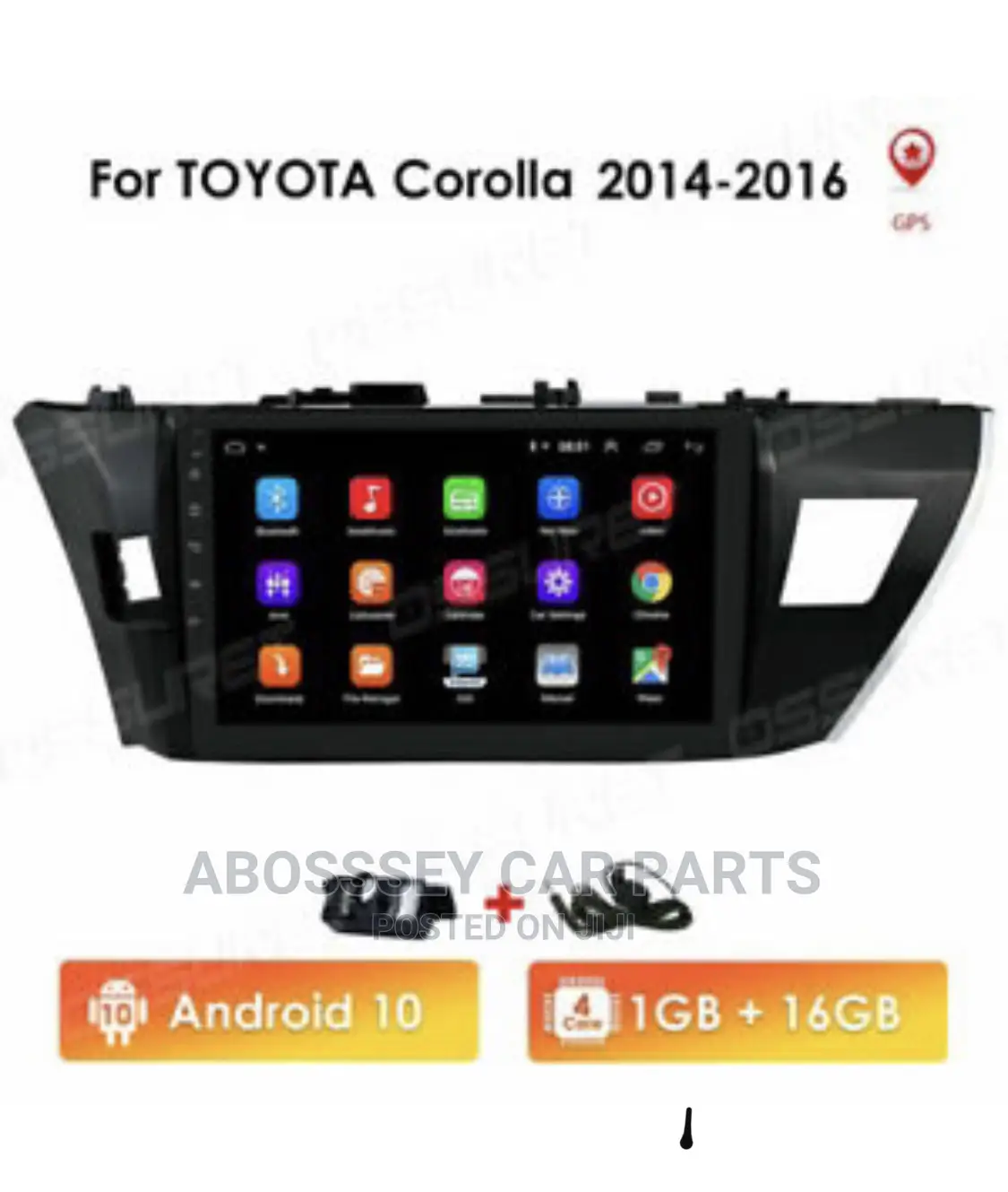 Toyota Corolla 2014 To 2016 Android Player Available
