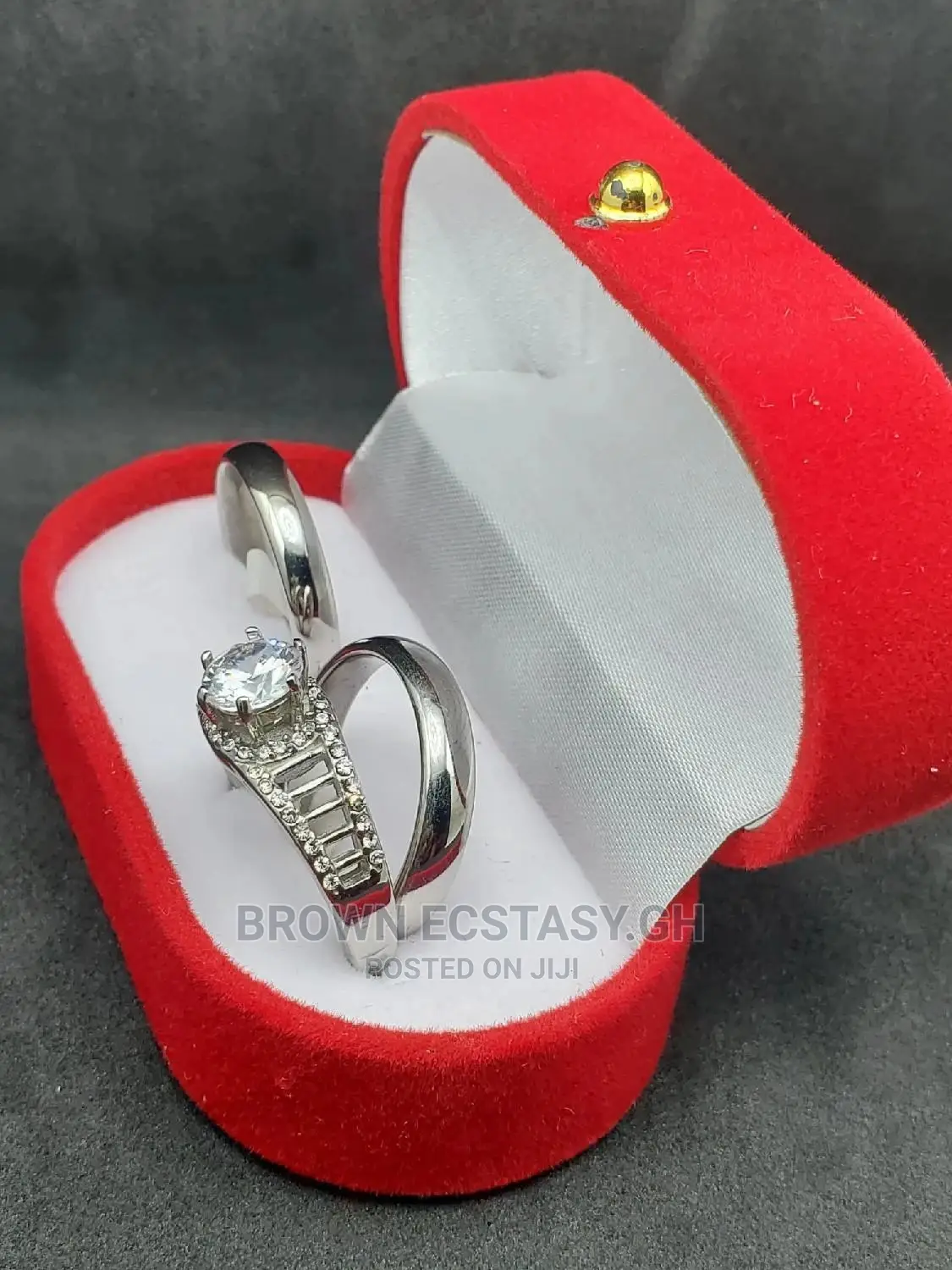 Wedding Rings (Stainless Steel, 3 Piece)
