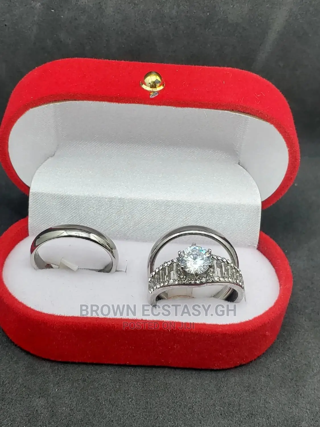 Wedding Rings (Stainless Steel, 3 Piece)