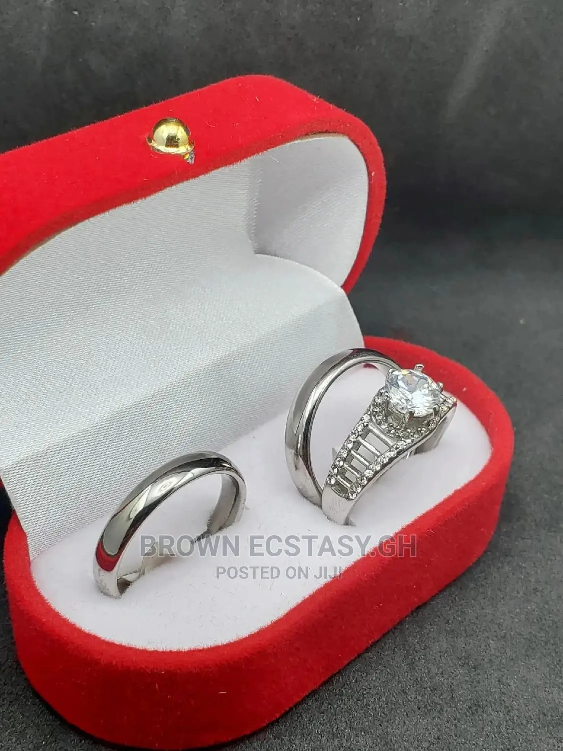 Wedding Rings (Stainless Steel, 3 Piece)
