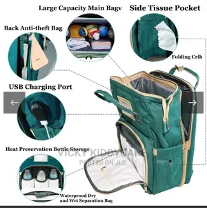3in 1 Travel Bassinet Foldable Bed Bag