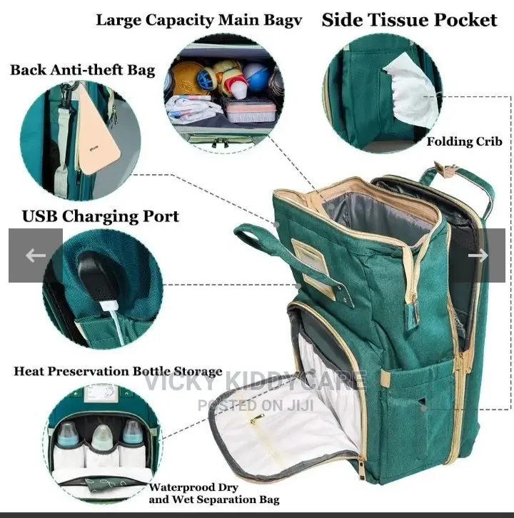 3in 1 Travel Bassinet Foldable Bed Bag