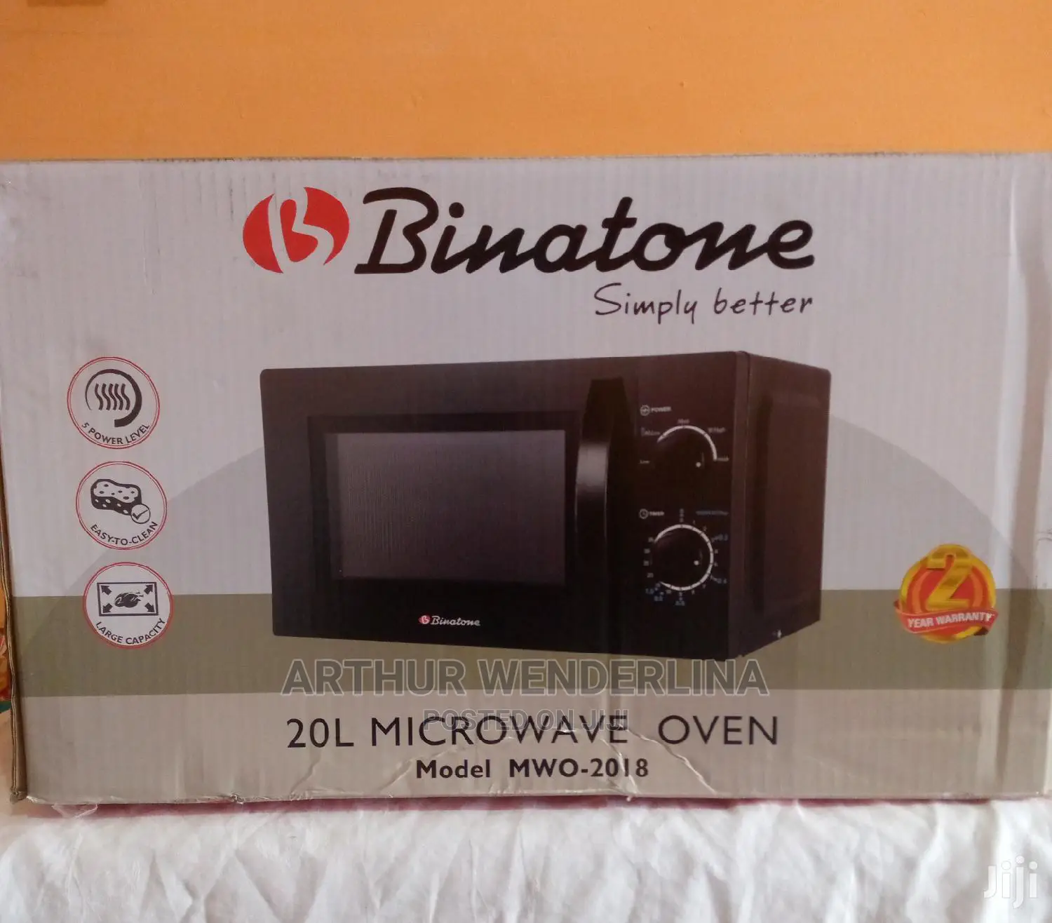 Binatone Microwave Oven (MWO 2018 20 Ltr) - BLACK