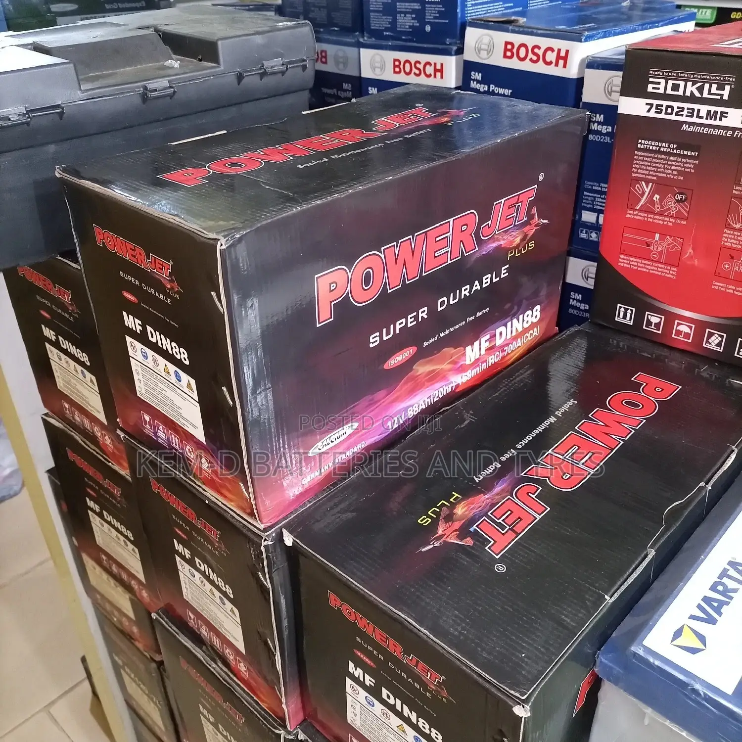 17 Plates Powerjet Battery - Free Delivery