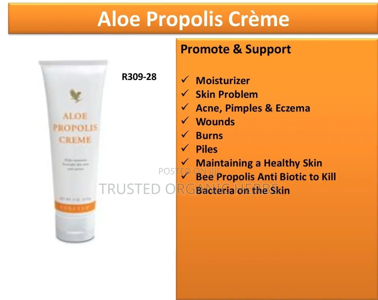 Aloe Propolis Cream for Dark Spots and Acne