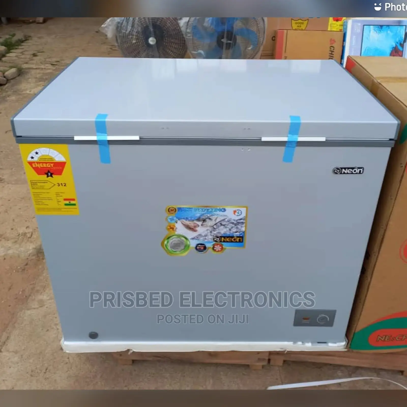 Neon Chest Freezer 251 Litres With Glass on Top in Achimota Kitchen