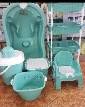 Baby Bath Set With Storage Stand