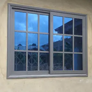 Gray Italian Blue Glass Divisions Windows Well Installed