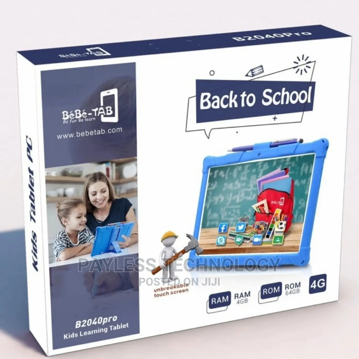 Bebe-Tab B2040 PRO 64gb/4gb RAM Kids Educational Tablets