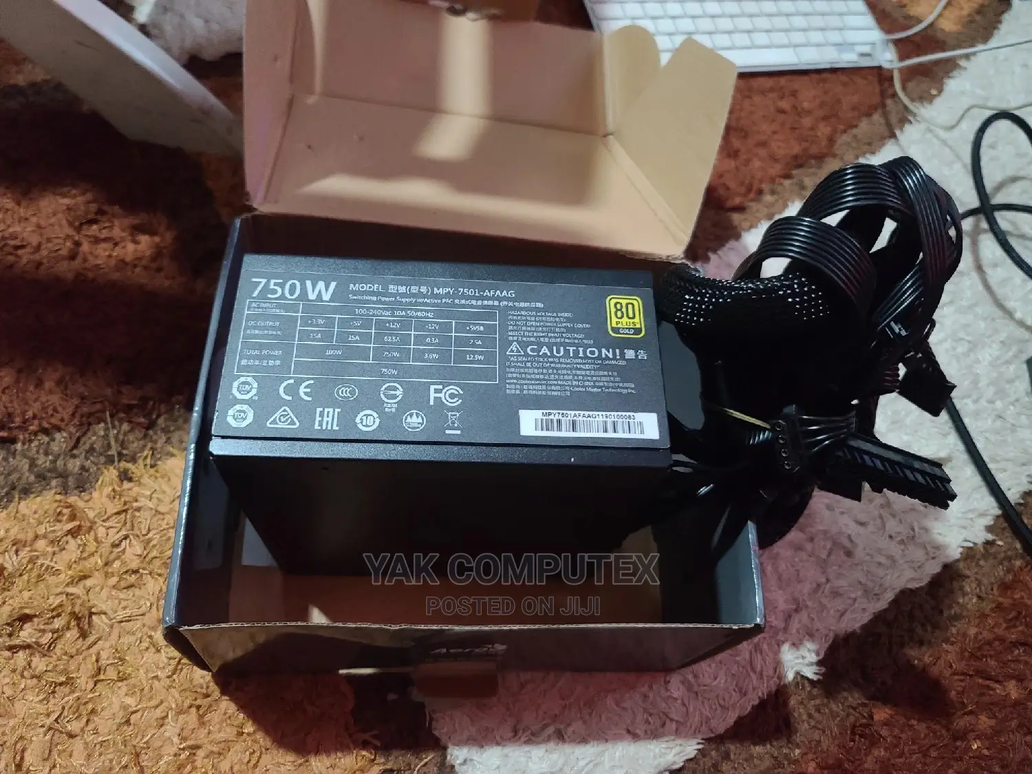 Gaming Power Supply , Cooler Master 750 Watts Gold