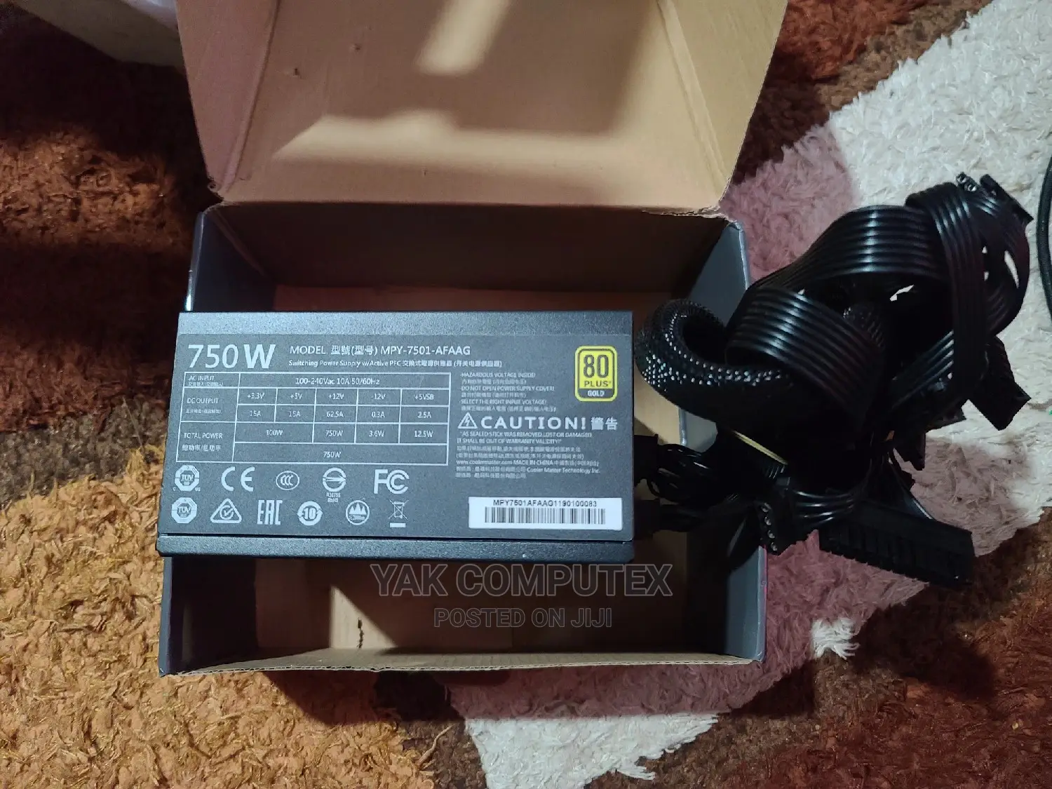 Gaming Power Supply , Cooler Master 750 Watts Gold
