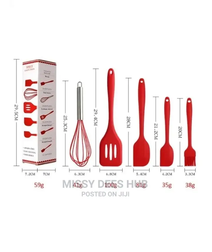 5pcs/Set Silicone Kitchen Set