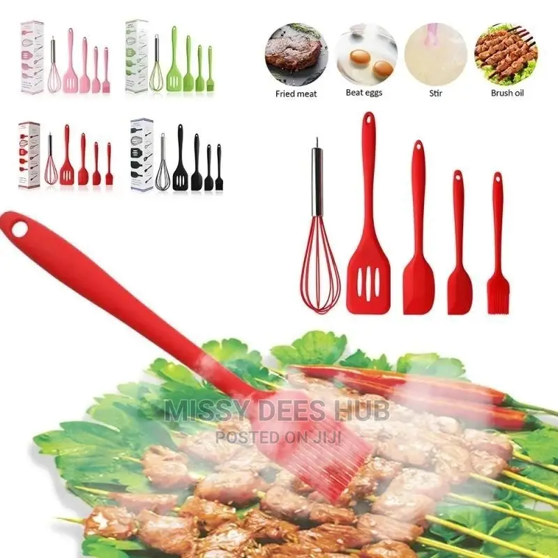 5pcs/Set Silicone Kitchen Set