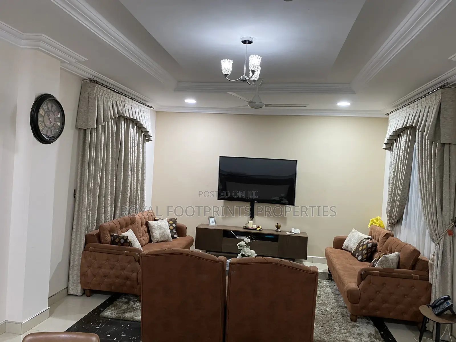 Furnished 3bdrm Apartment in Adenta for Rent
