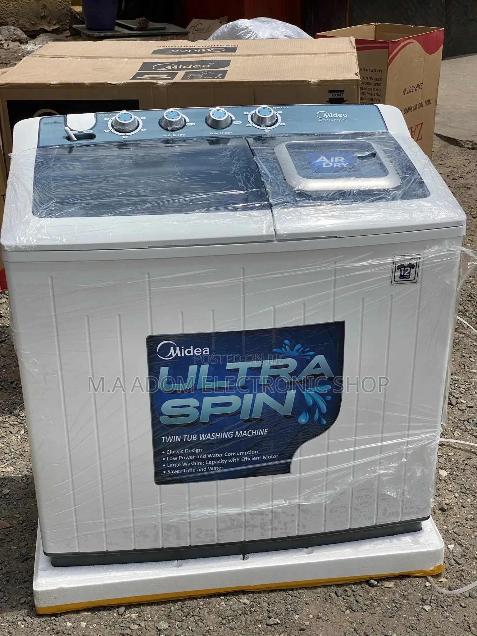 Midea 12kg Semi Automatic Twin Tub Washing Machine