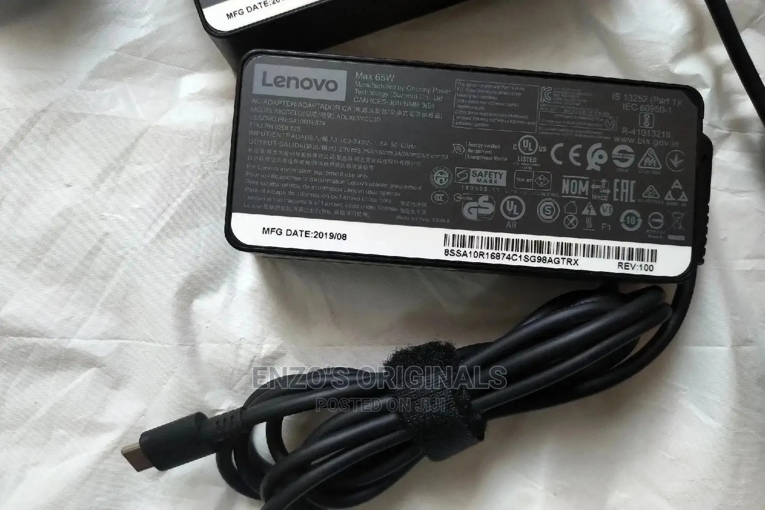 Original Lenovo Usb-c Power Adapter 65watt