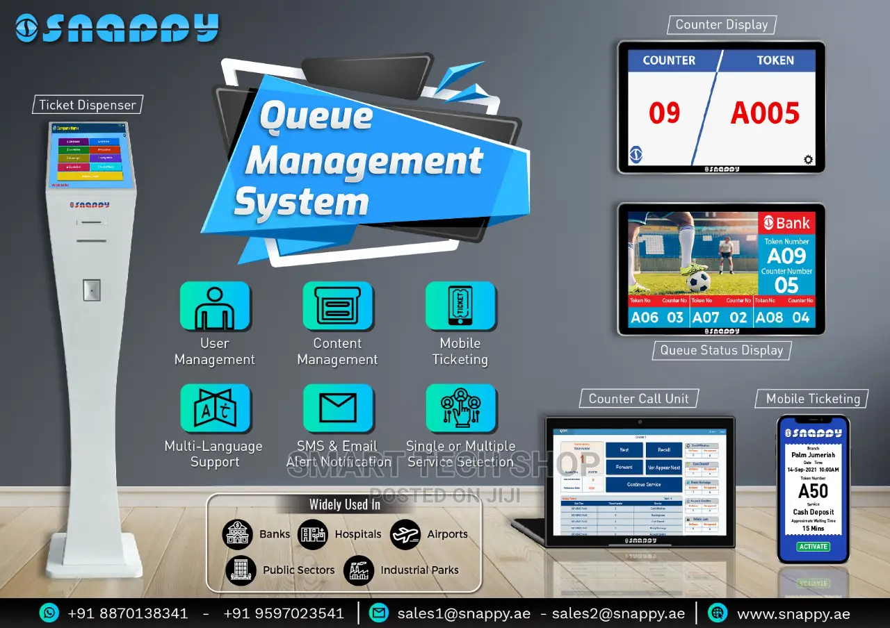 Enterprise Queue Management System With Central Management