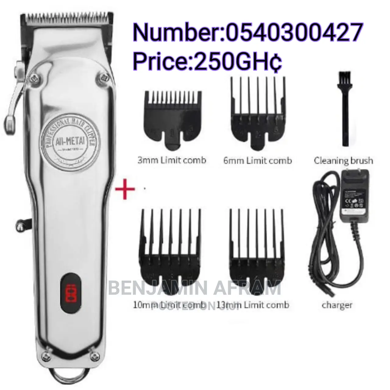 Rechargeable Metal Barbering Machine