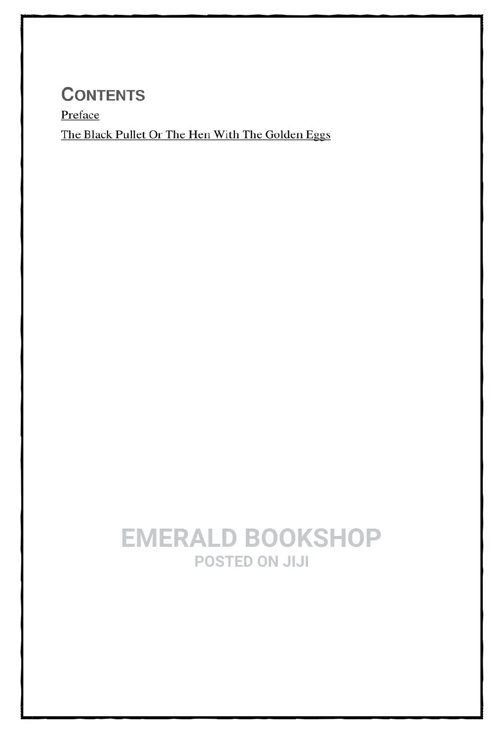The Black Pullet PDF