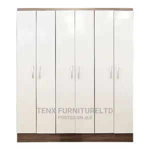 Wardrobe 6doors (Brown and White )