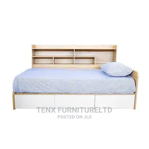 Kids Bed With Cabinet Shelf