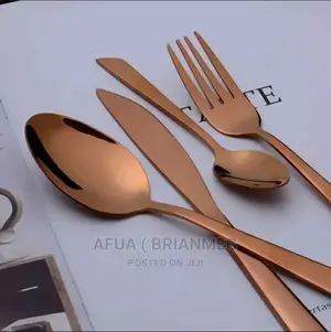 Gold Cutlery Set 24pis