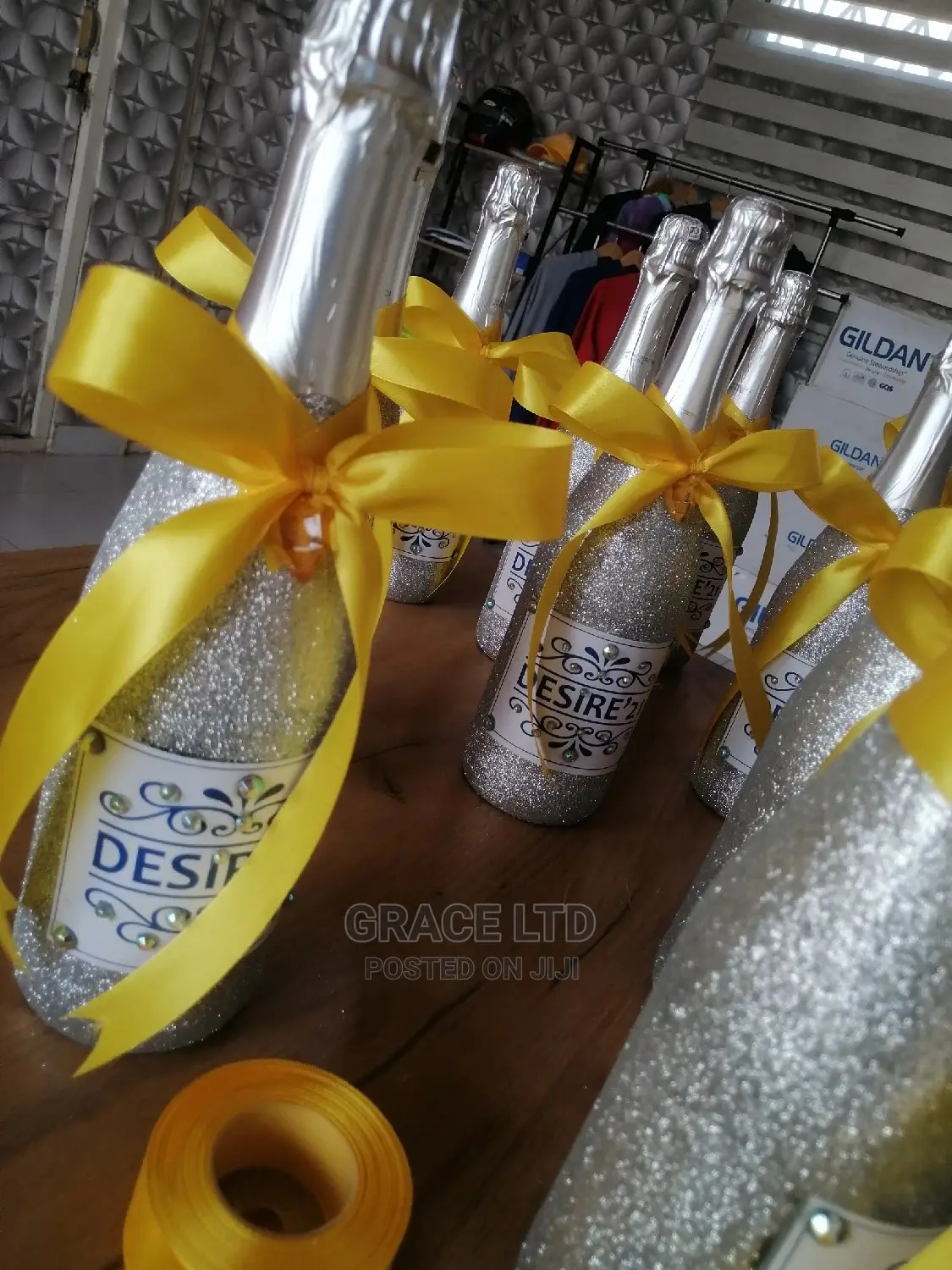 Champagne Branding for Wedding Reception
