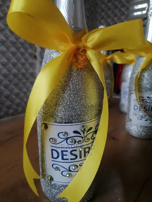 Champagne Branding for Wedding Reception