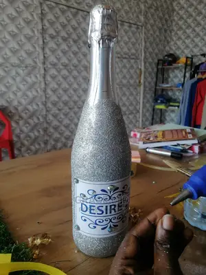 Champagne Branding for Wedding Reception