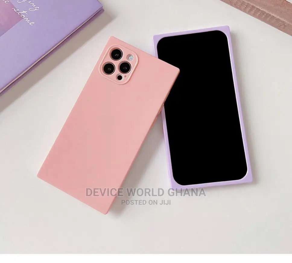 Square Edged Silicone Case 4 iPhone 13pmax 13p12pmax 12p 11p