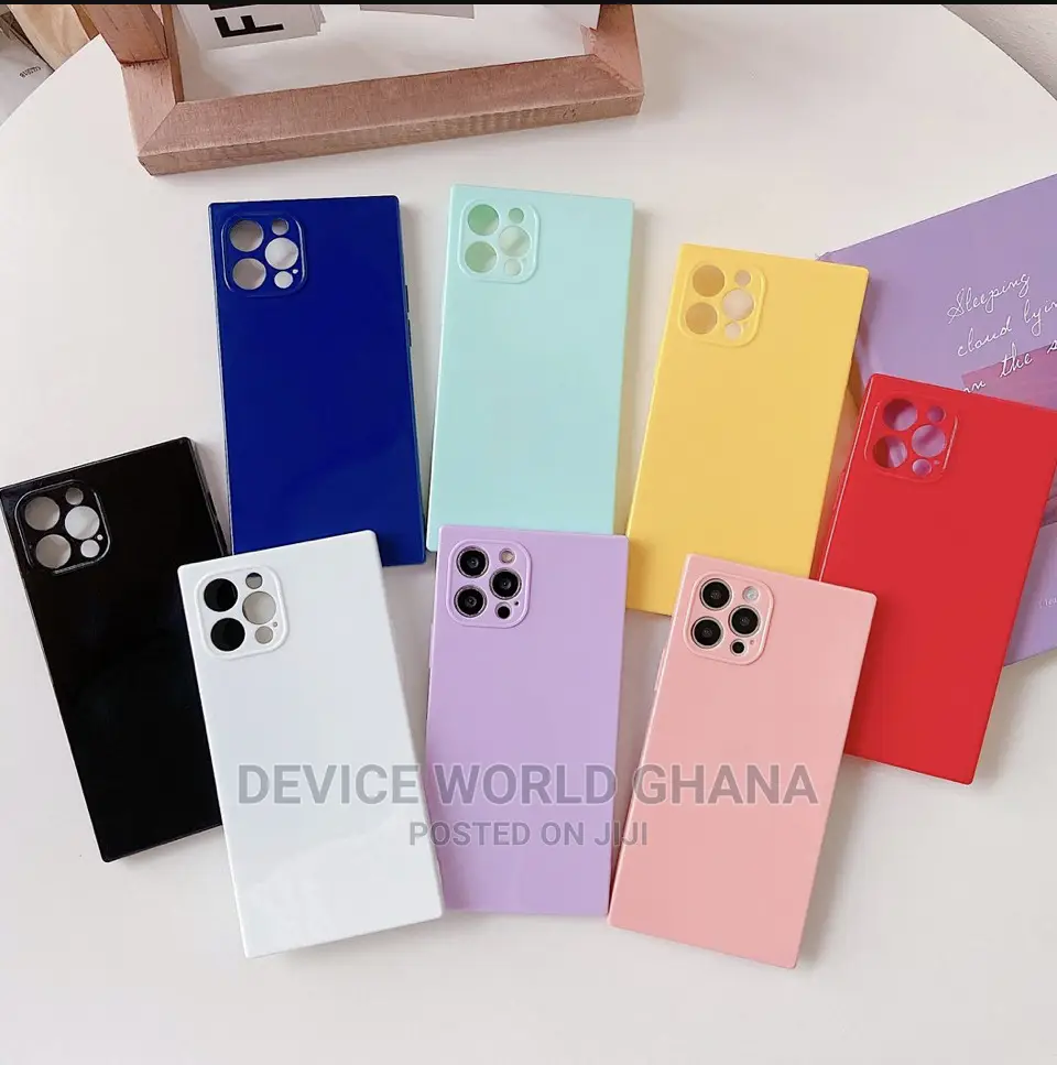 Square Edged Silicone Case 4 iPhone 13pmax 13p12pmax 12p 11p