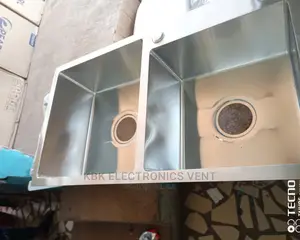 Stainless Silver + Fiber Kitchen Sink