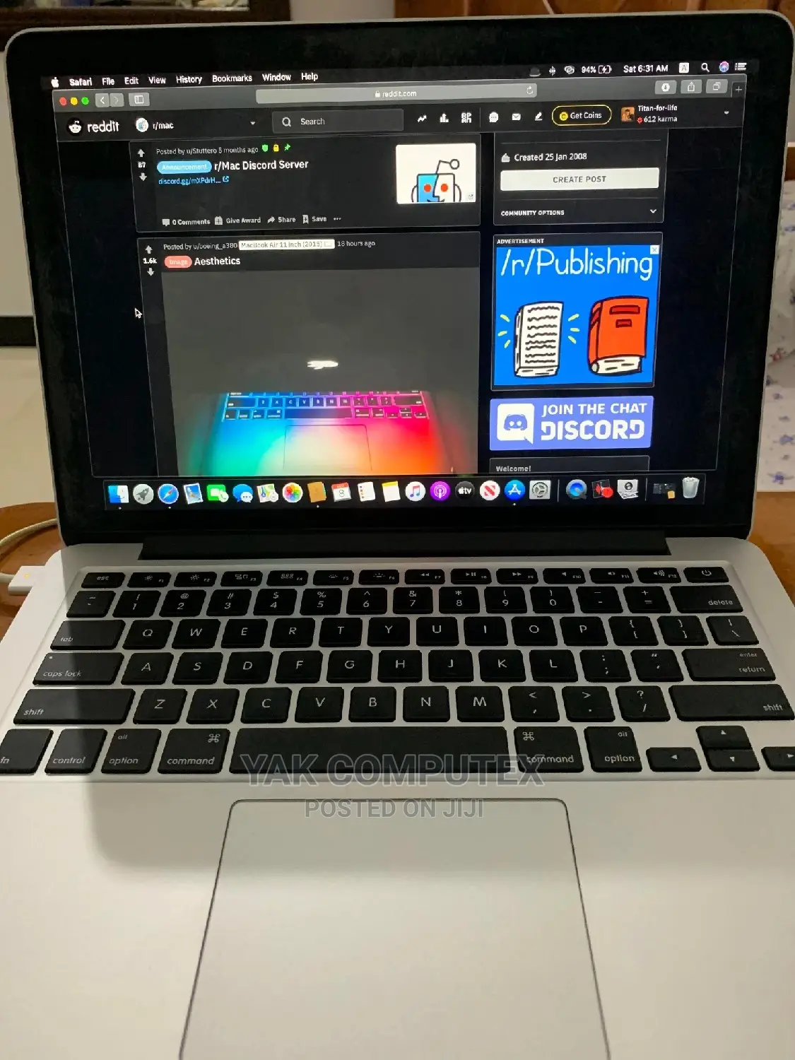Laptop Apple MacBook Pro 2011 8GB Intel Core i5 SSHD (Hybrid) 500GB
