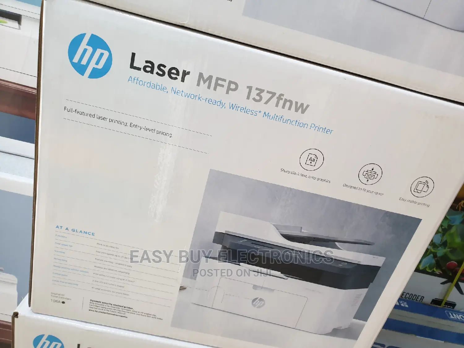 Mobile Printing Fax HP 137fnw MFP Printer