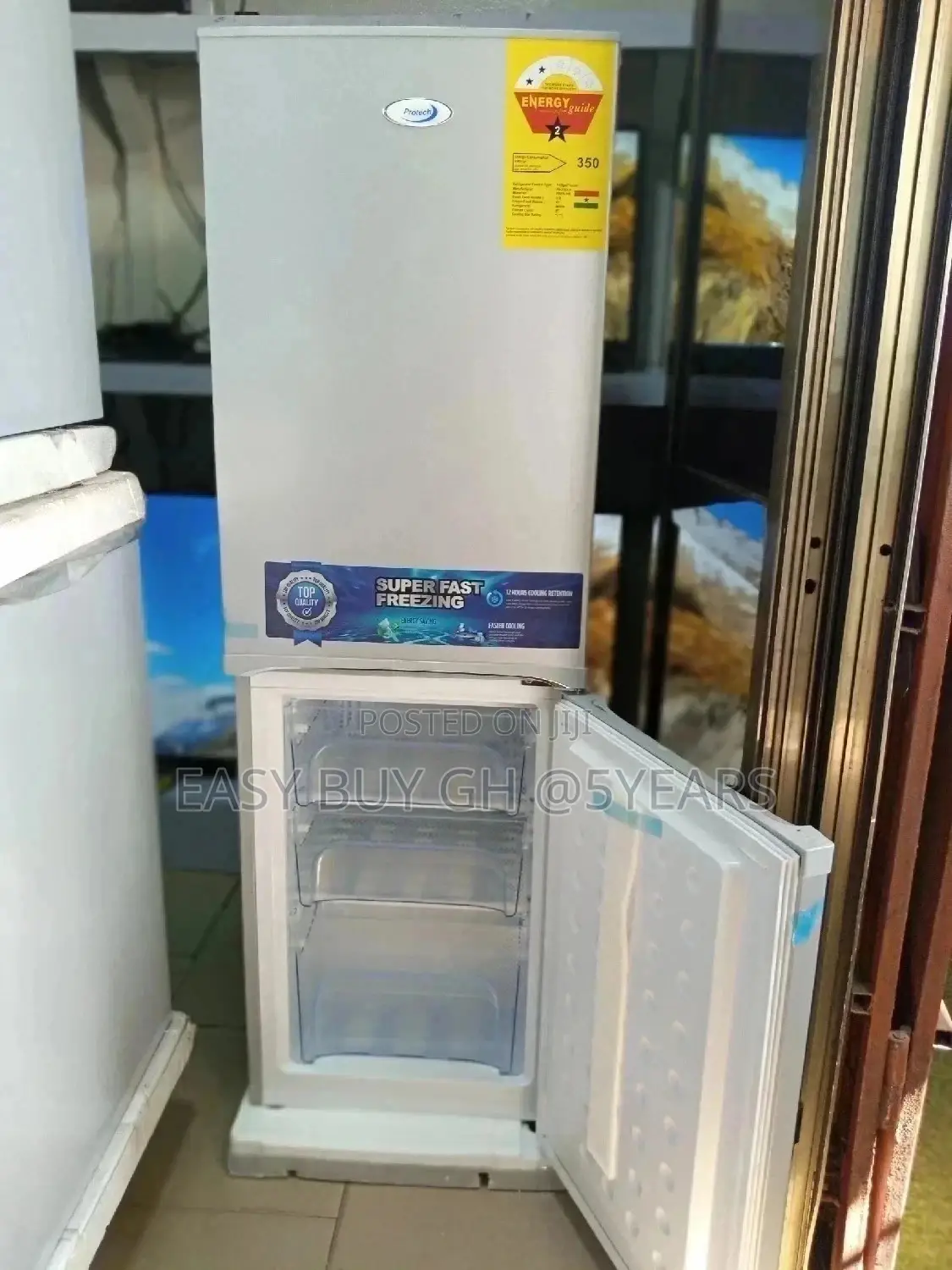 Protech Fridge 2door Fridge Top Fridge + Freezer 200 Fridge
