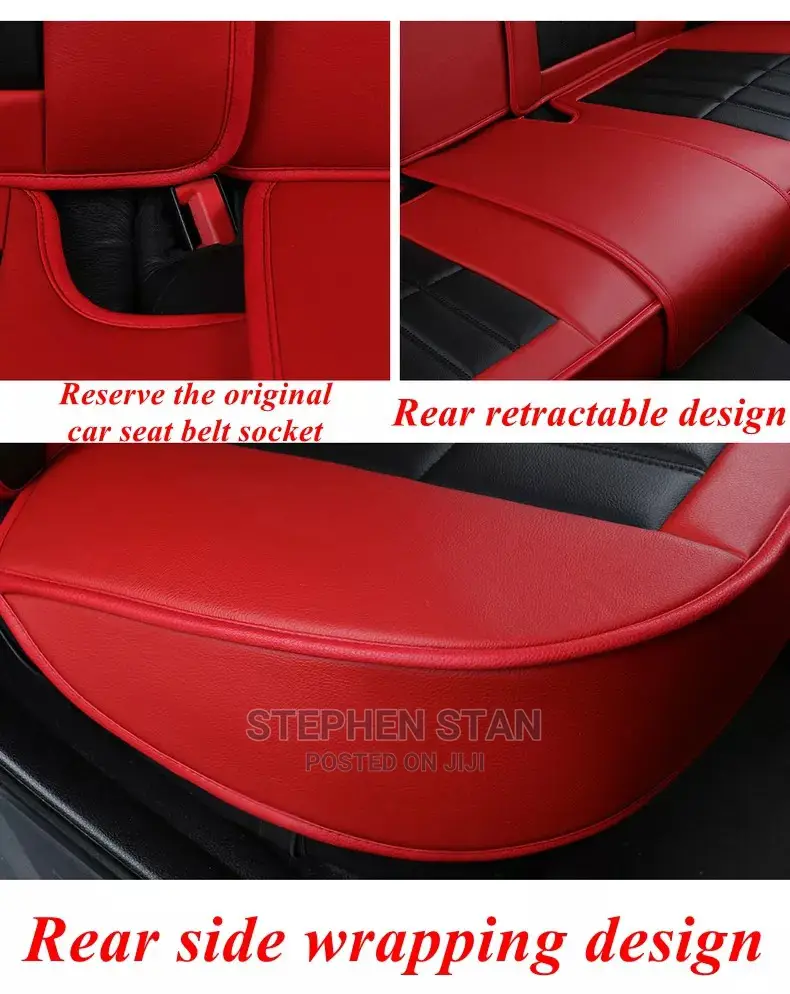 High Quality Red and Black Luxury Interior Car Seat Covers