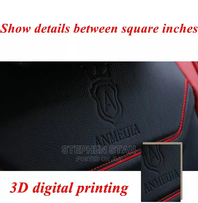 High Quality Red and Black Luxury Interior Car Seat Covers
