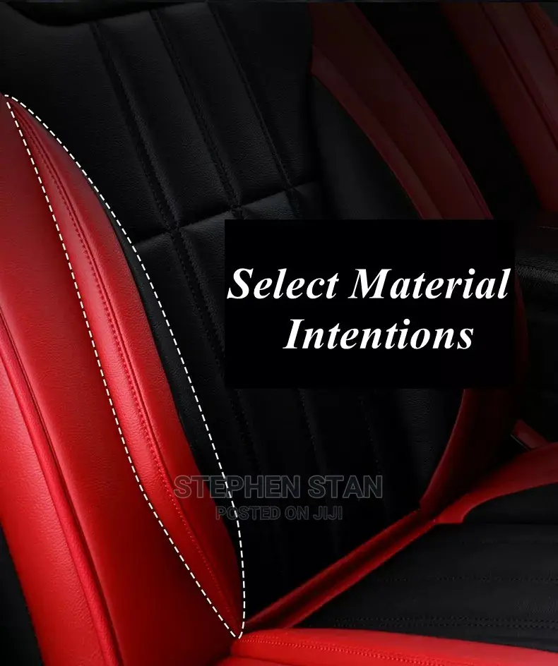High Quality Red and Black Luxury Interior Car Seat Covers