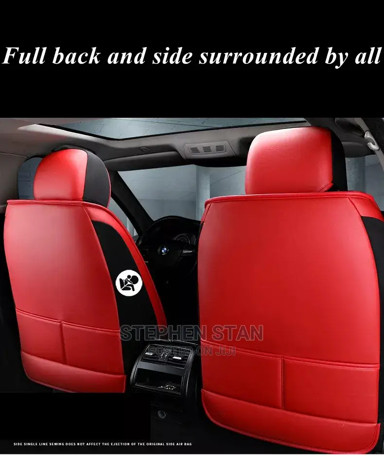 High Quality Red and Black Luxury Interior Car Seat Covers
