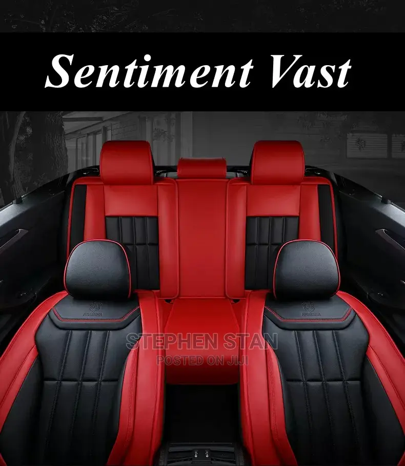 High Quality Red and Black Luxury Interior Car Seat Covers