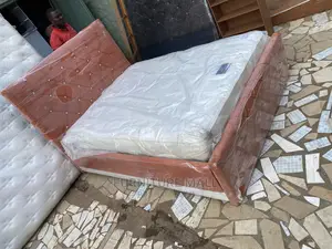 Standard Queensize Bed With Mattress. Free Delivery