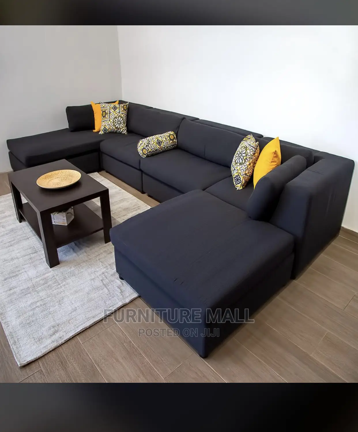 Modernized L Shaped With Centre Table . Free Delivery