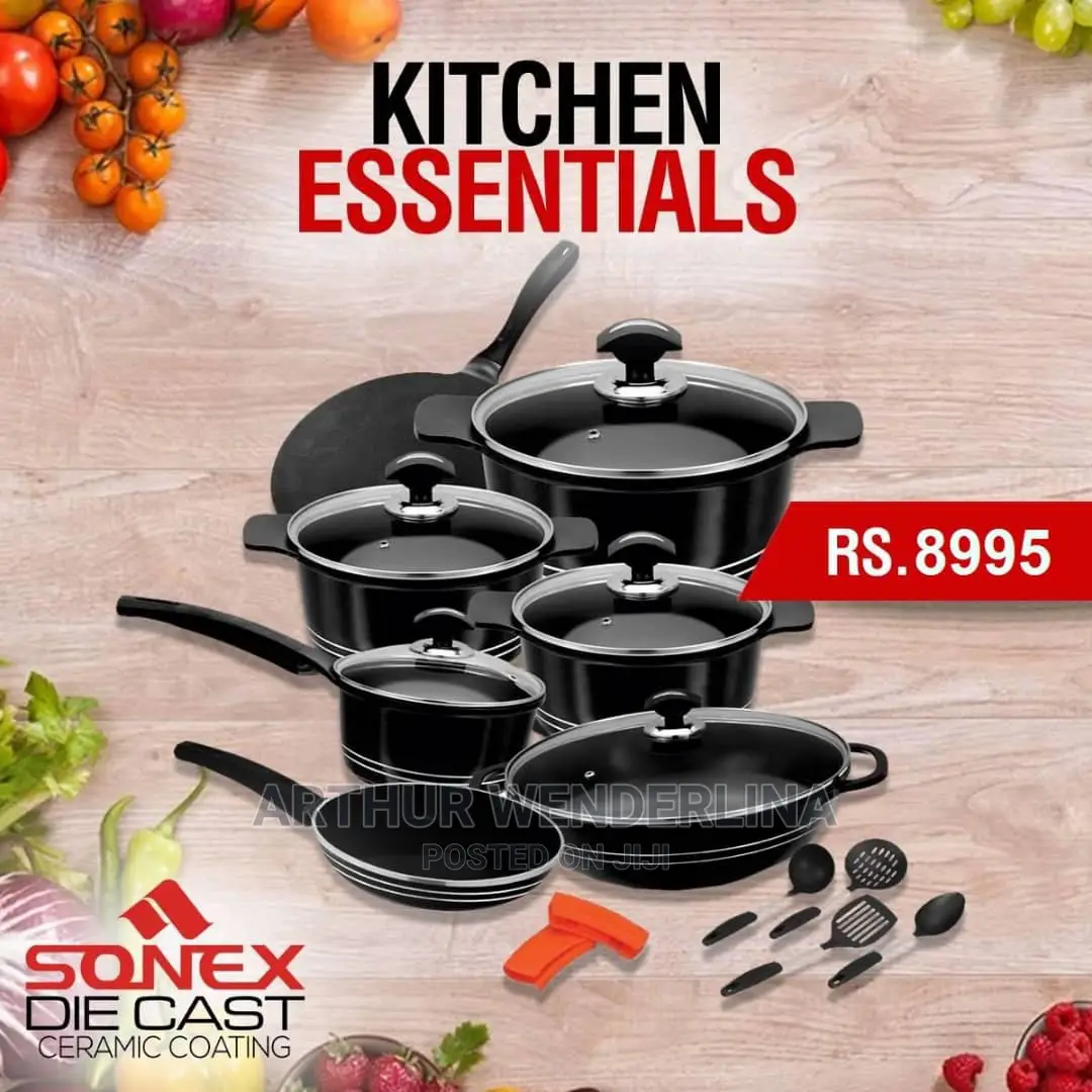 Sonex Diecast 7 Set Non_ Stick Cooking Untensils(18pieces)