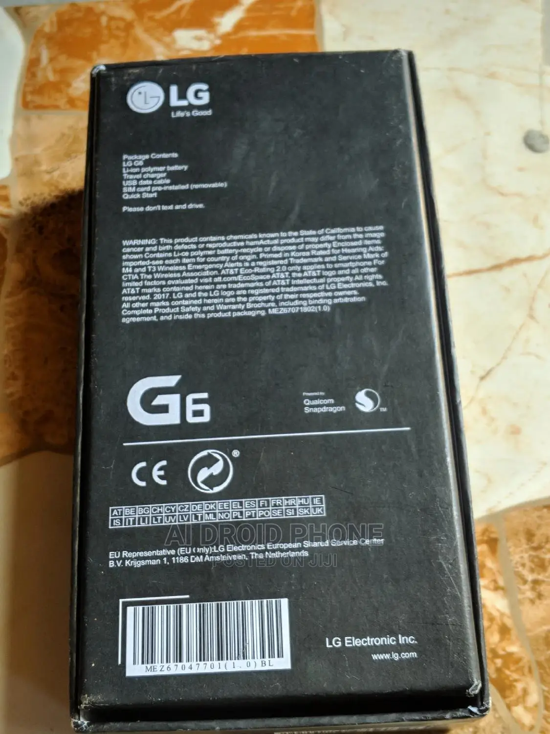 New LG G6 64 GB Gray