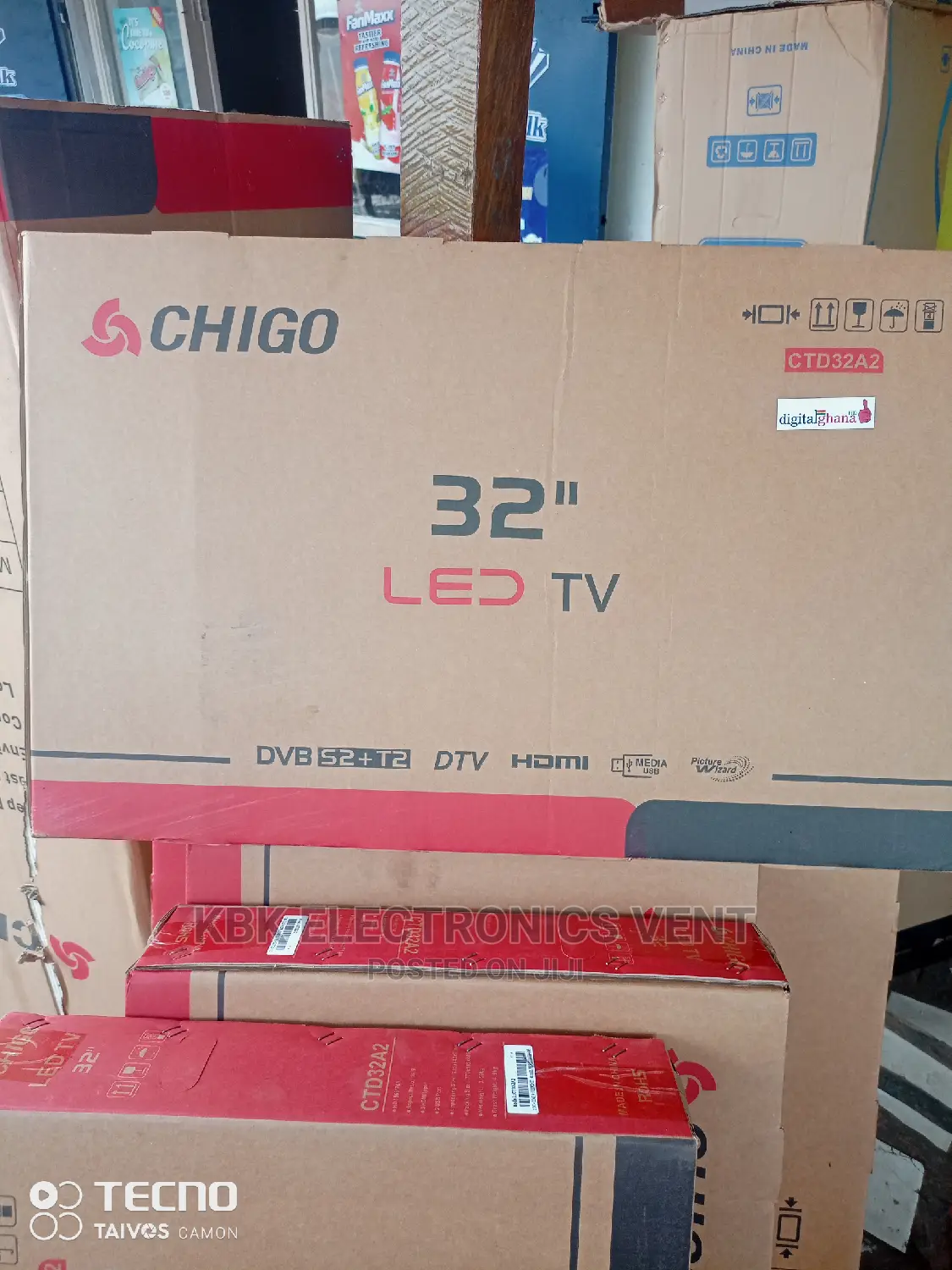 Chigo 32" Icast Satellite Digital Led Tv