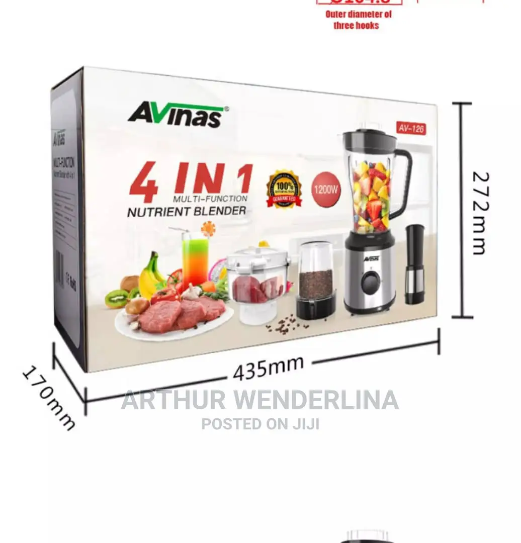 Avinas AV-126 Multi Function 4in1 Electric Nutrient Blender