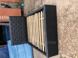 Double Leather Bed Frame