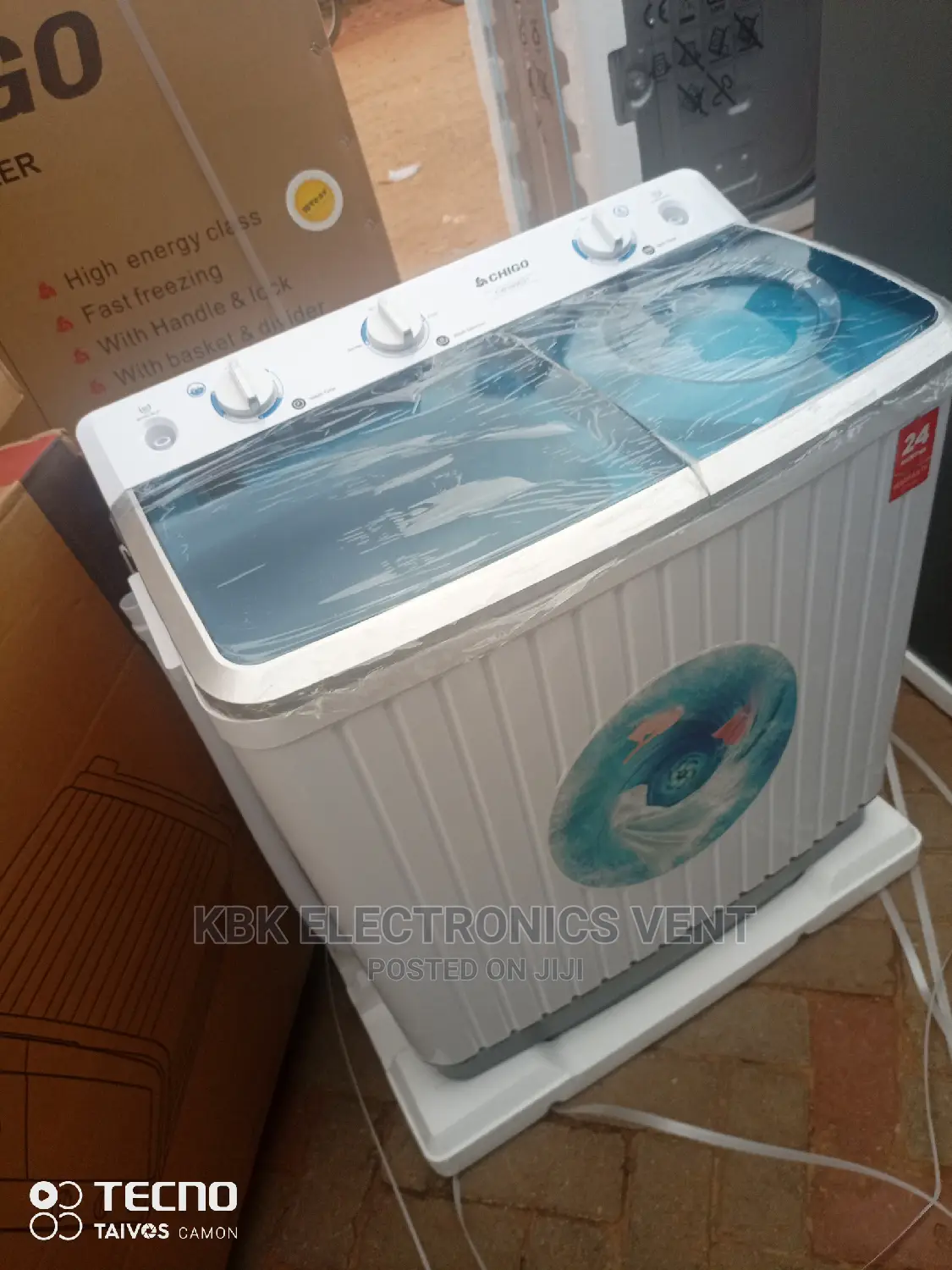 Chigo 8KG Twin Tub Washing Machine