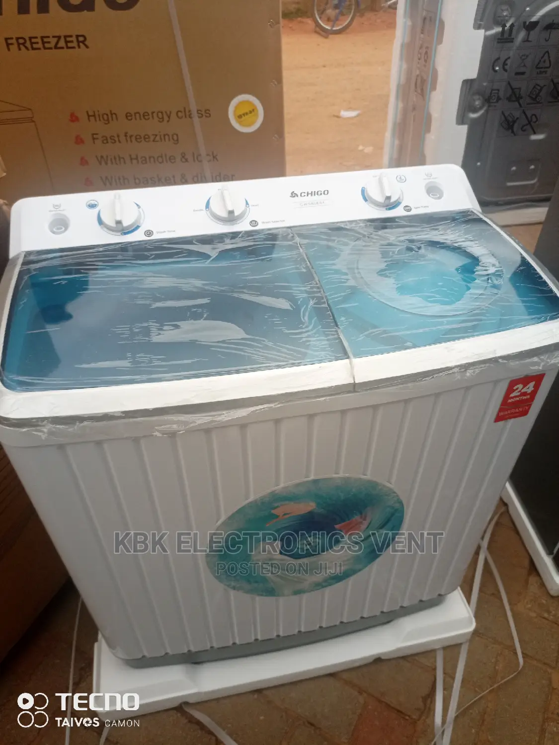 Chigo 8KG Twin Tub Washing Machine