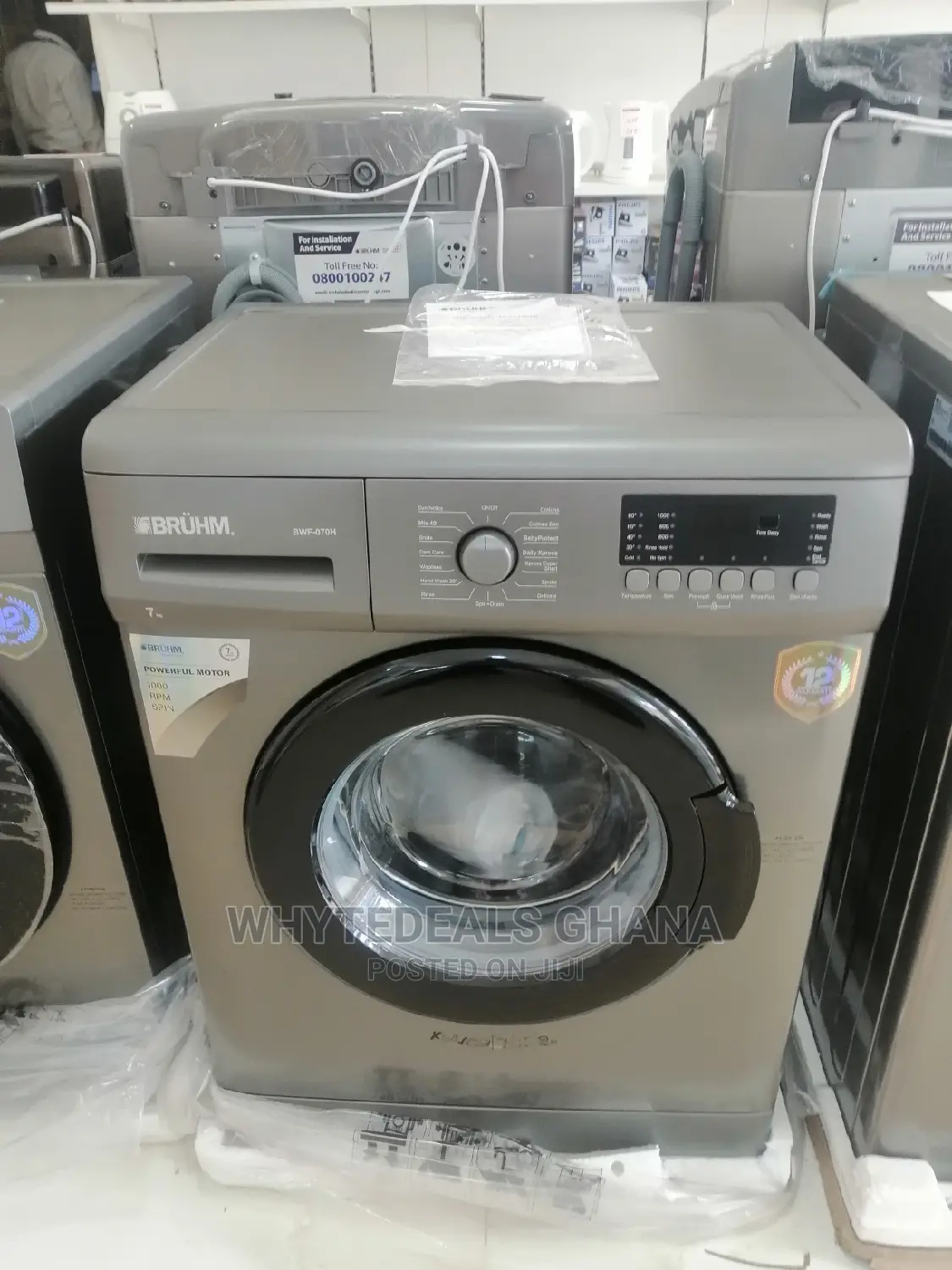 Bruhm 7.0kg Fully Automatic Front Load Washing Machine 2023